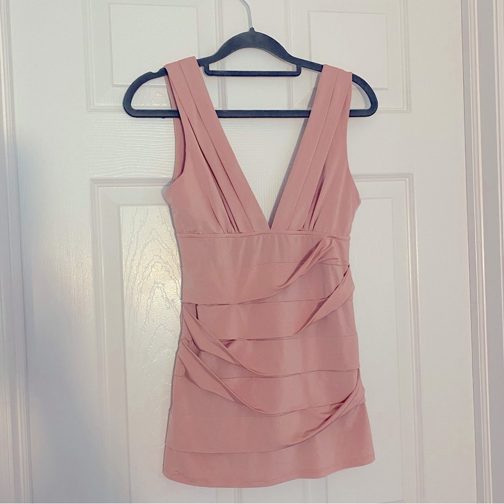 Wet Seal Bandage Dusty Pink Sleeveless Shirt Y2K